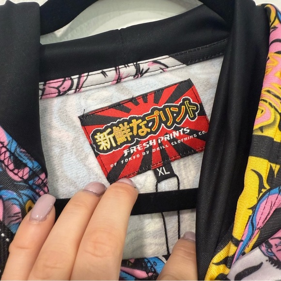 Fresh Prints of Tokyo by Drill Clothing Co Avatar Anime Graphic Print Hoodie XL - Picture 2 of 6